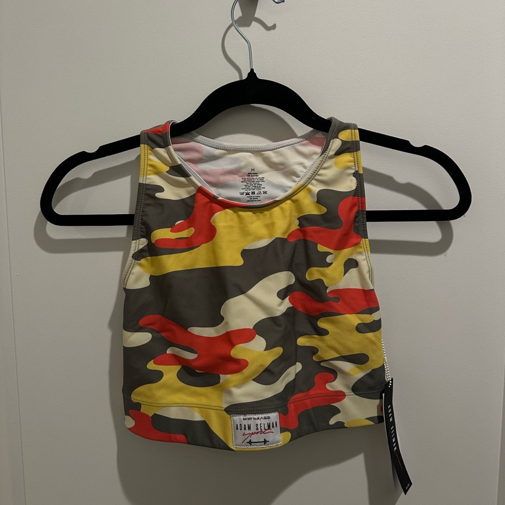 Adam Selman Sport Camo Tank Top - Multicolor
